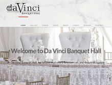 Tablet Screenshot of davincibanquethall.com